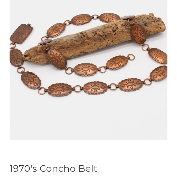 Vintage Copper Concho Belt